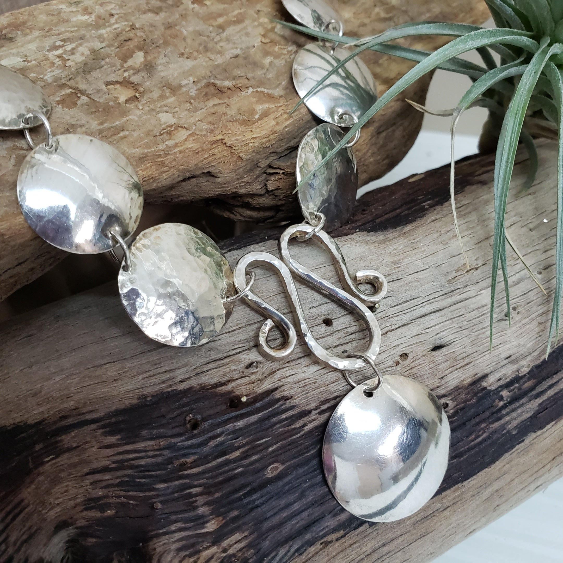 Silver necklaces