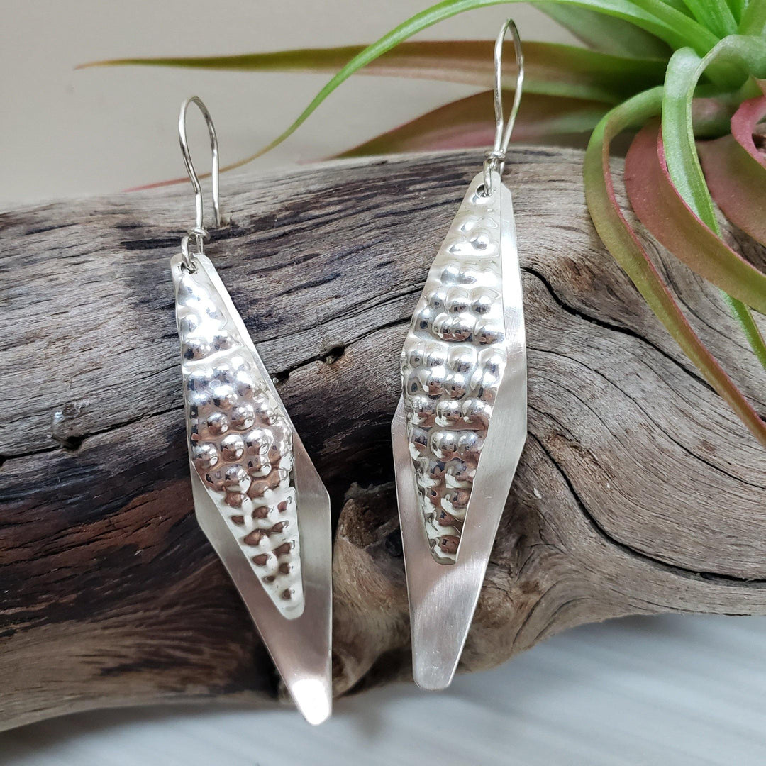 Flashy sterling silver earrings - LB Designs