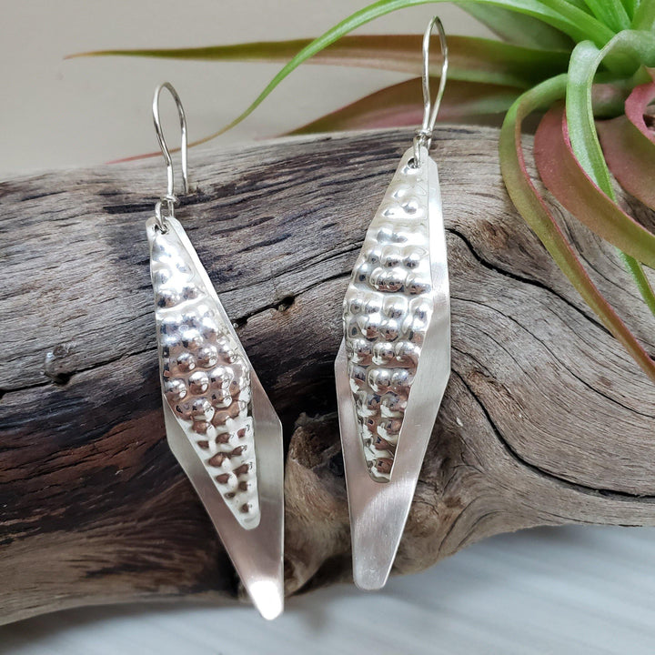 Flashy sterling silver earrings - LB Designs