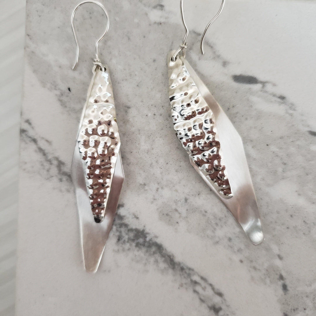 Flashy sterling silver earrings - LB Designs